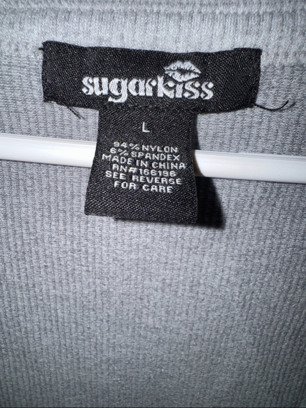 Light Gray Ribbed Tank Top - Picture 2 of 2